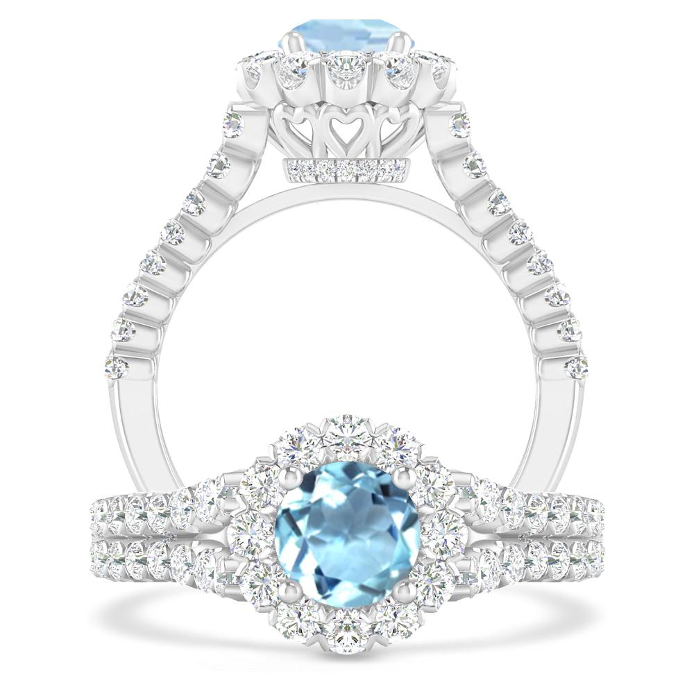 White Gold - Aquamarine