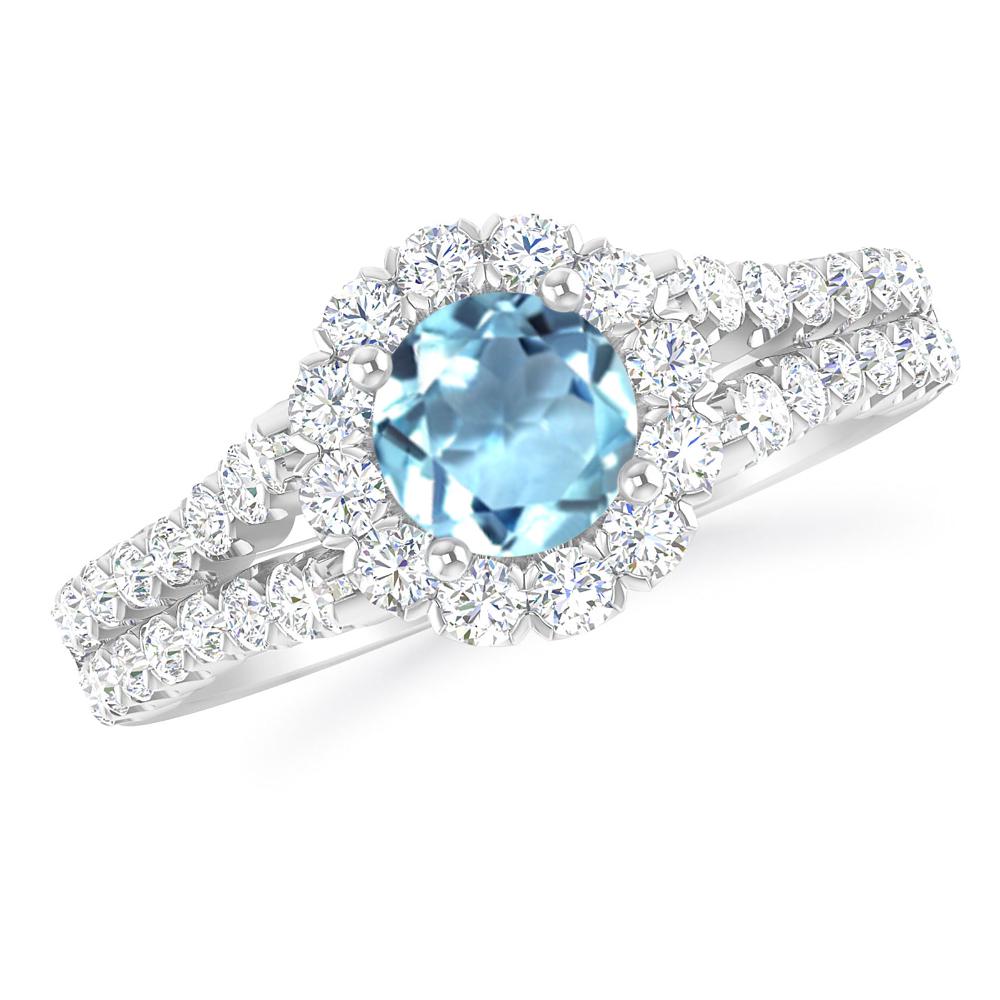 White Gold - Aquamarine