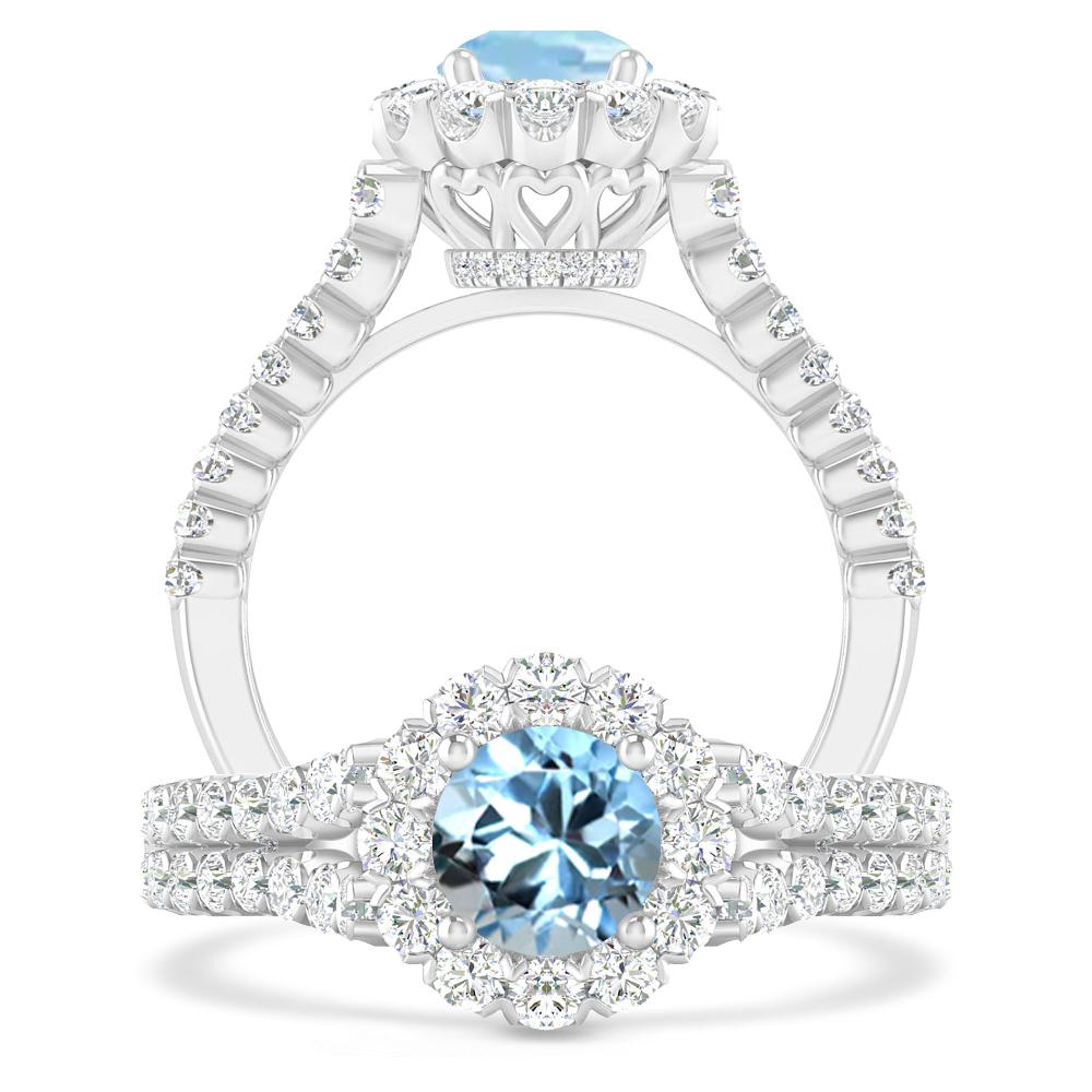 White Gold - Aquamarine