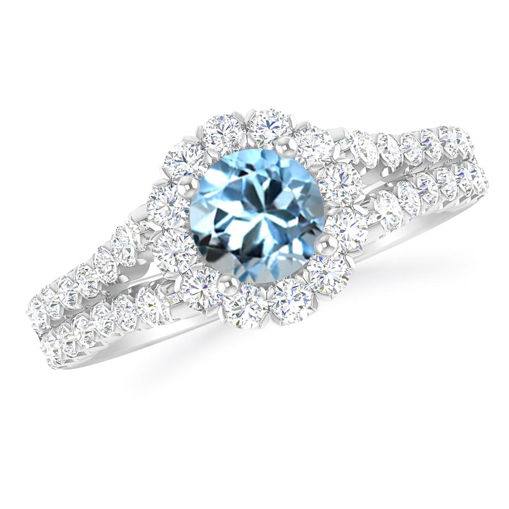 White Gold - Aquamarine