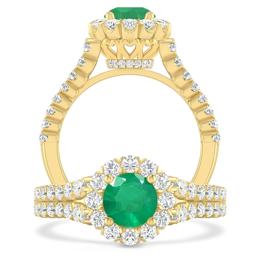 Yellow Gold - Emerald