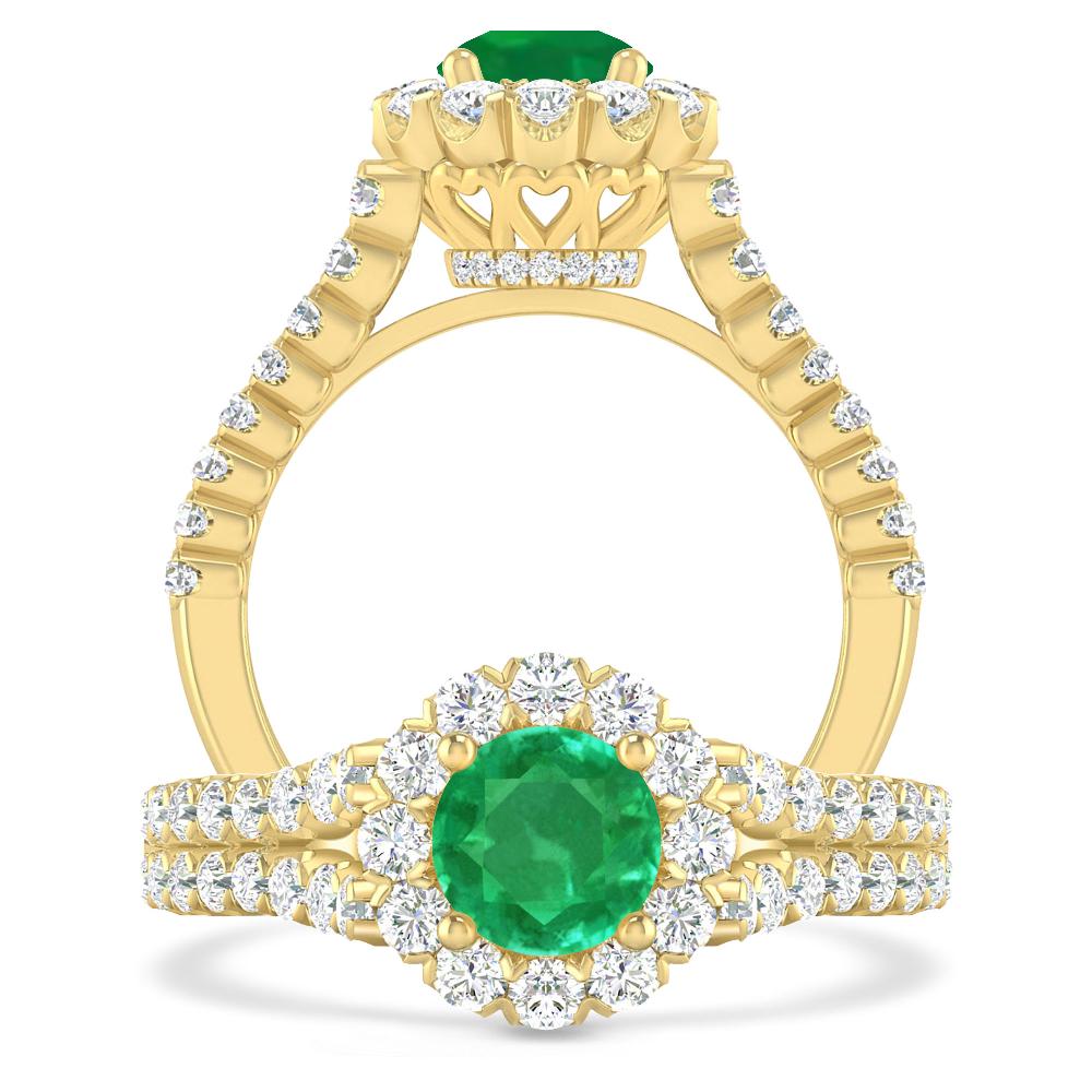 Yellow Gold - Emerald
