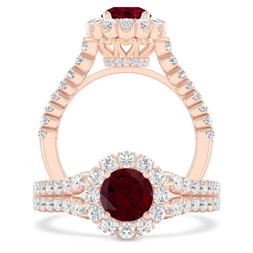 Rose Gold - Garnet