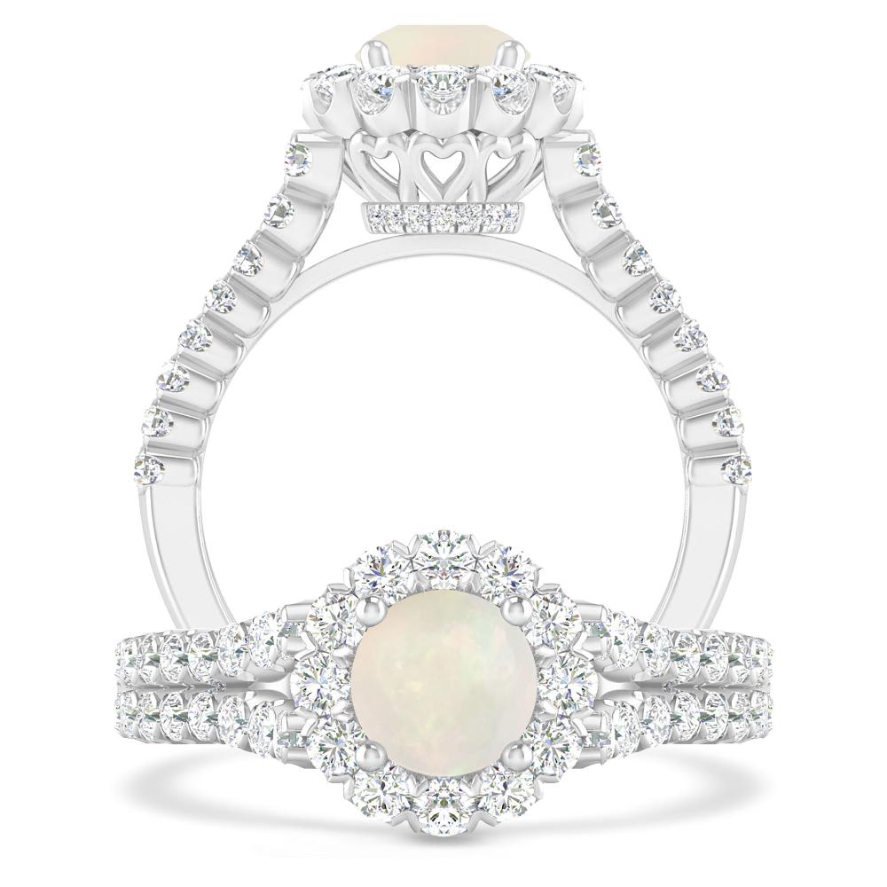 White Gold - Opal