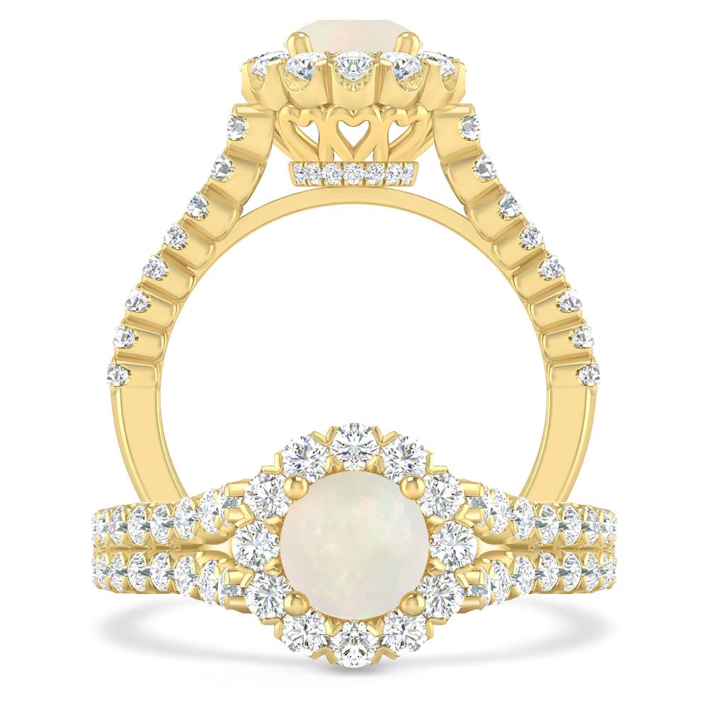 Yellow Gold - Opal