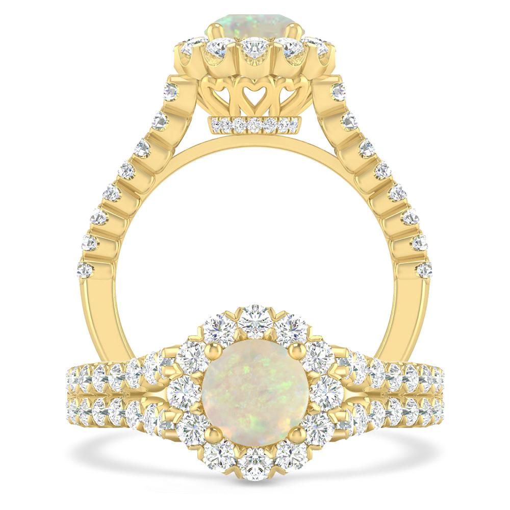 Yellow Gold - Opal