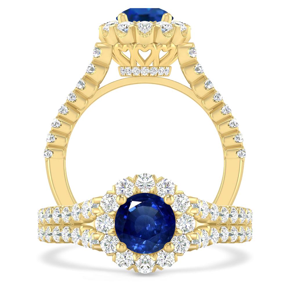 Yellow Gold - Sapphire