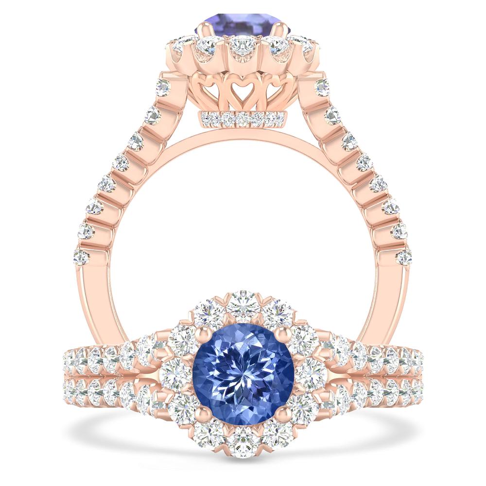 Rose Gold - Tanzanite