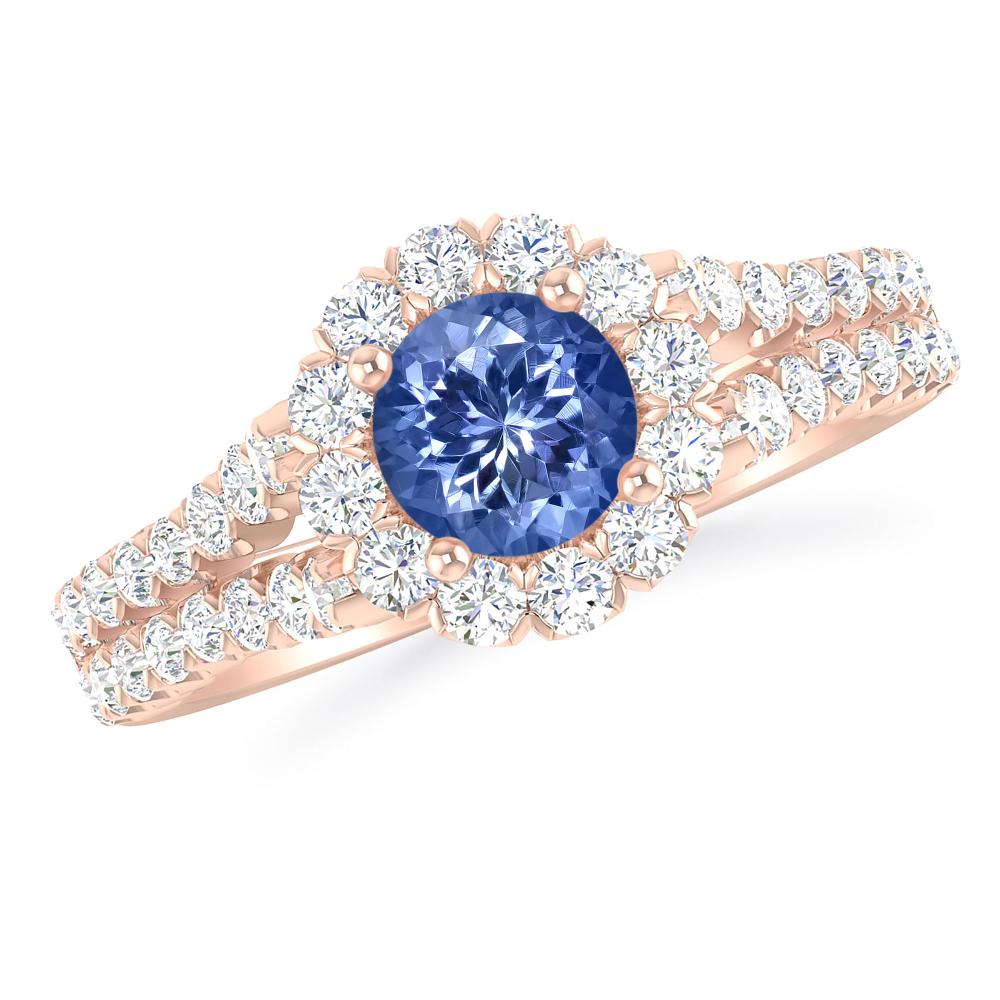 Rose Gold - Tanzanite