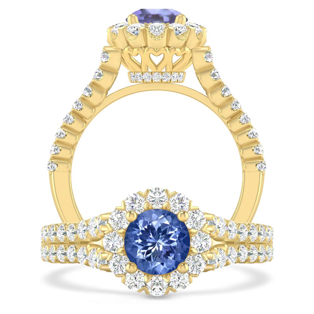 Yellow Gold - Tanzanite