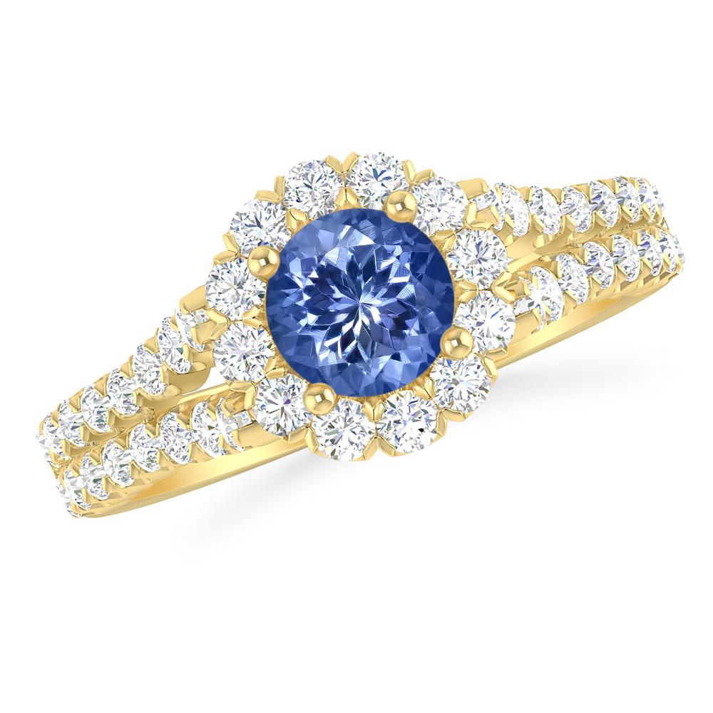 Yellow Gold - Tanzanite