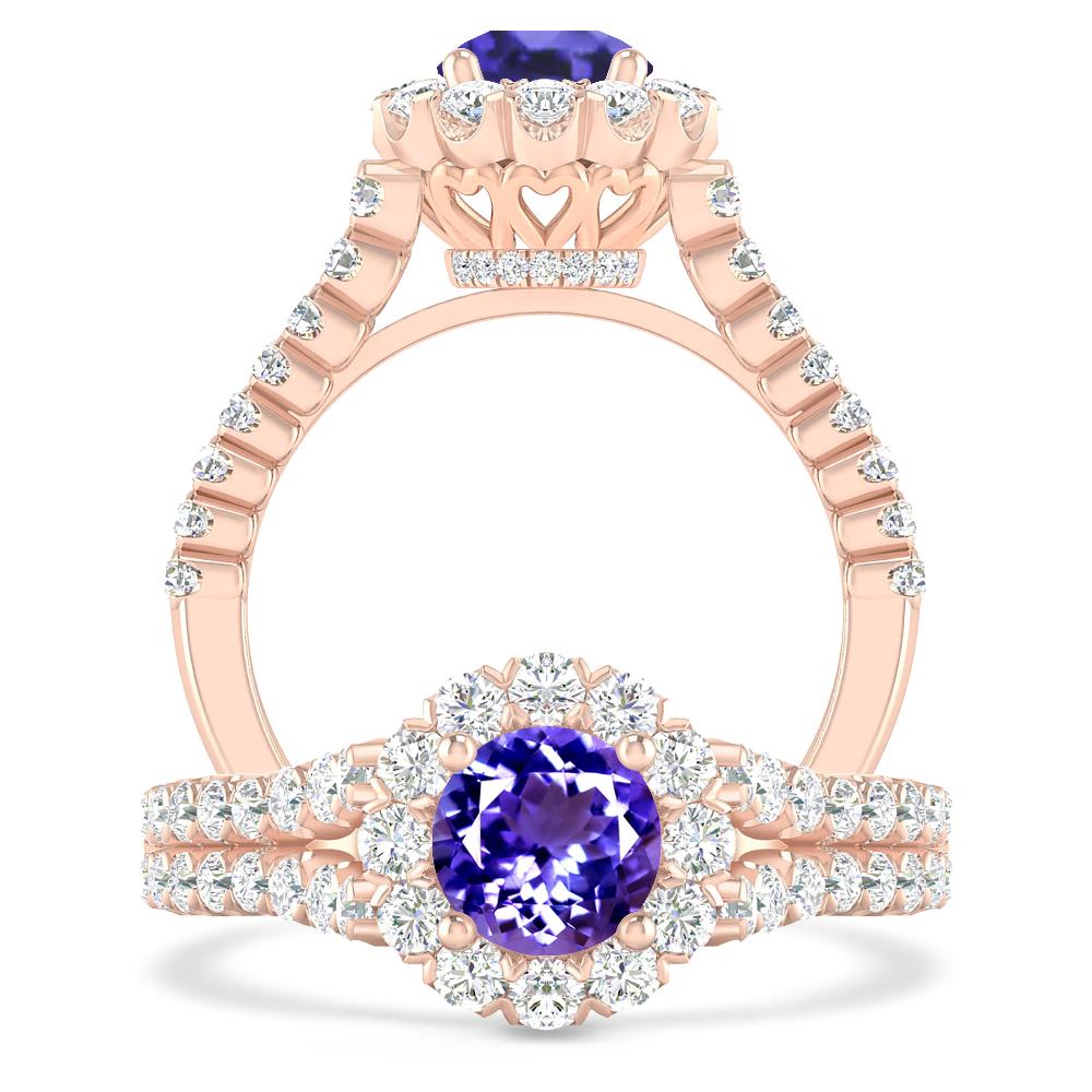 Rose Gold - Tanzanite