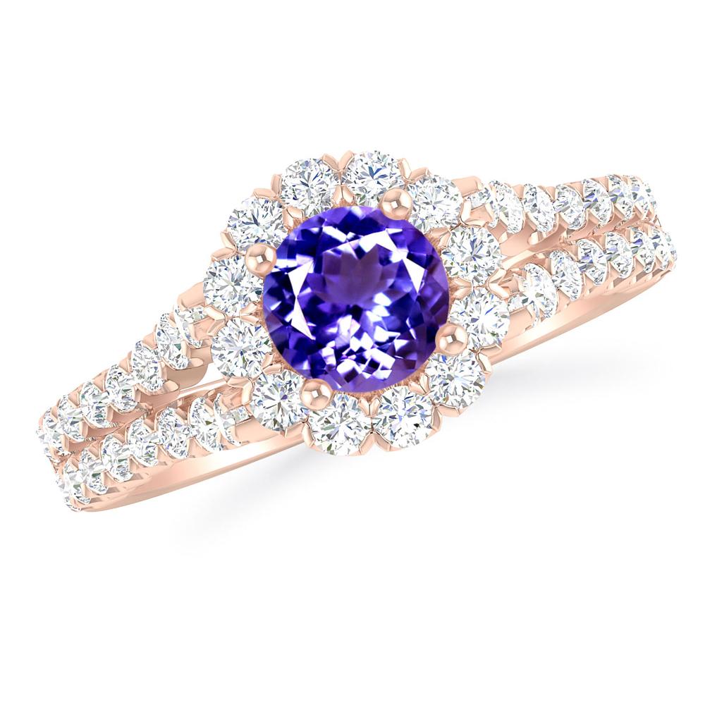 Rose Gold - Tanzanite