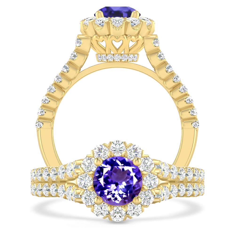 Yellow Gold - Tanzanite