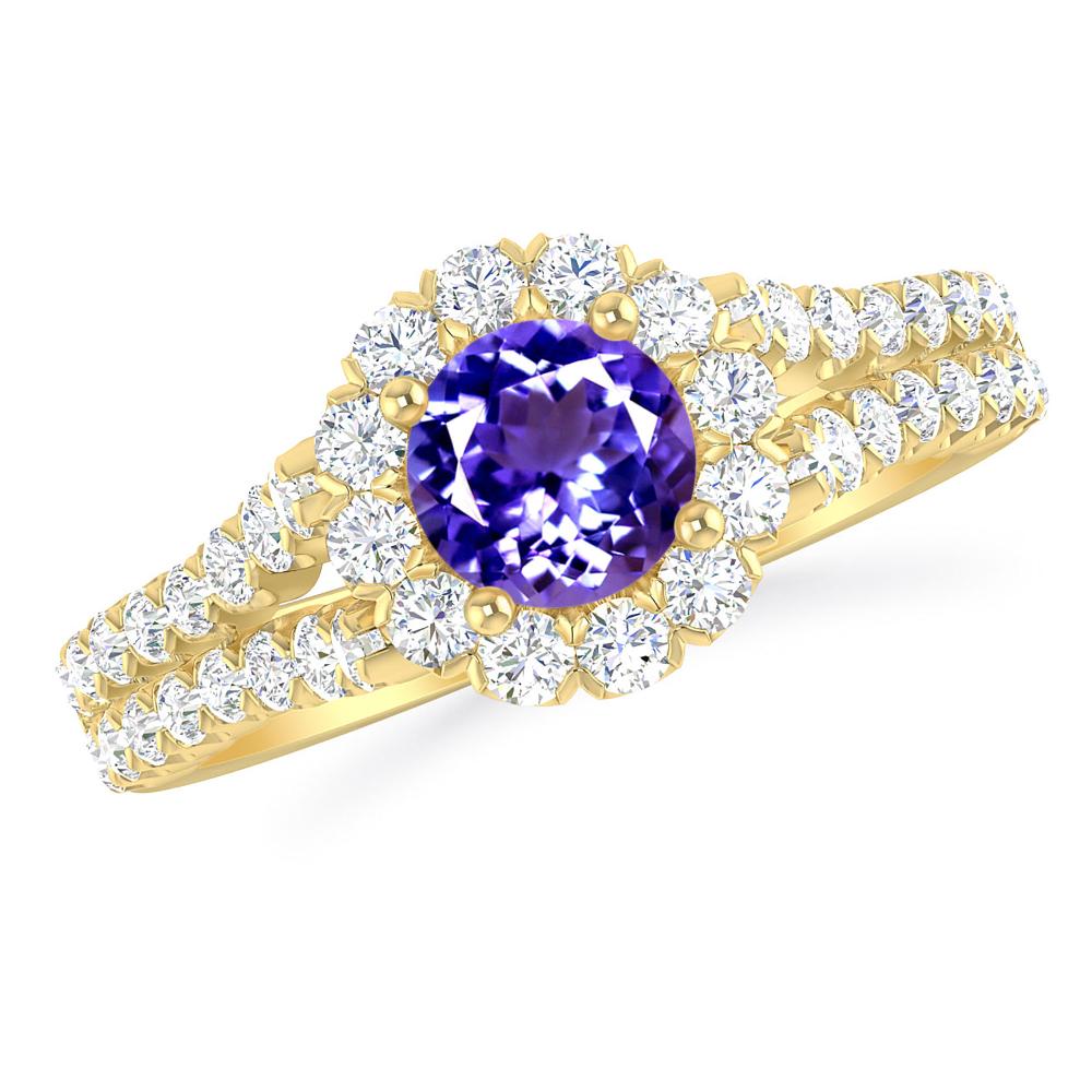 Yellow Gold - Tanzanite
