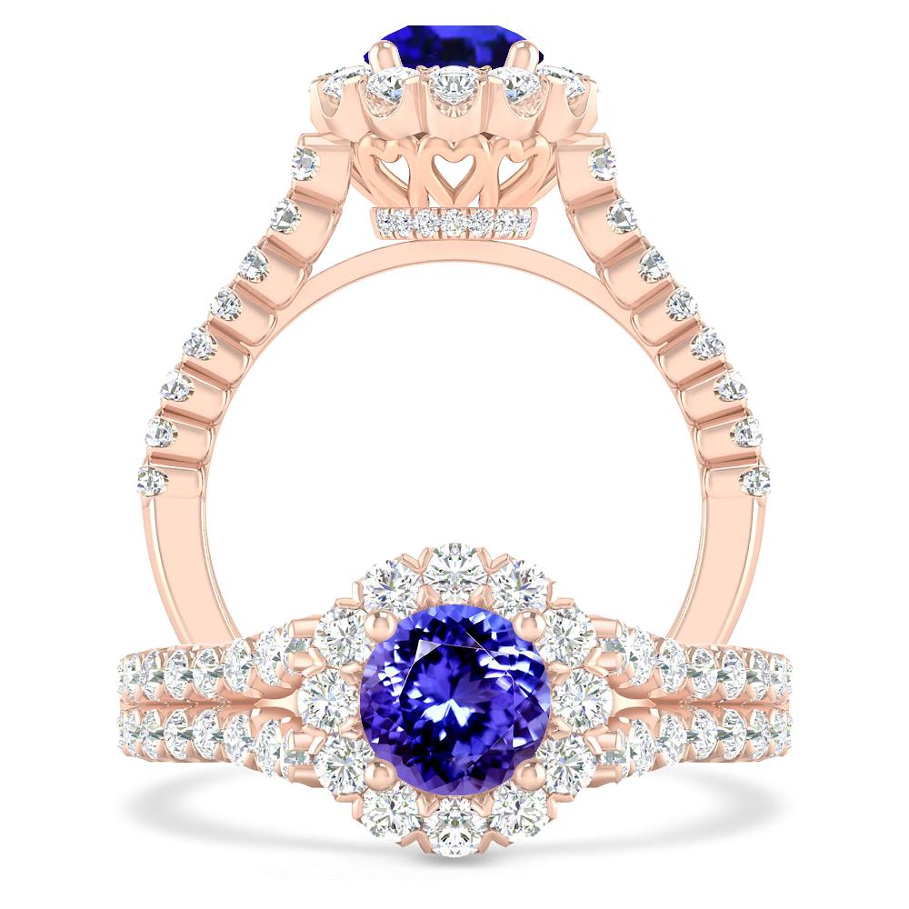 Rose Gold - Tanzanite