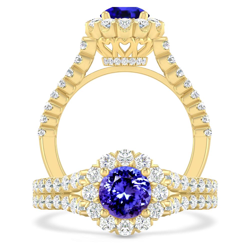 Yellow Gold - Tanzanite