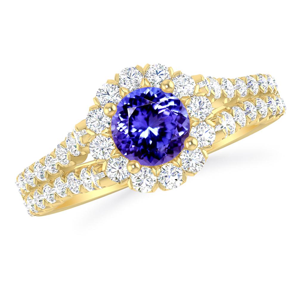 Yellow Gold - Tanzanite