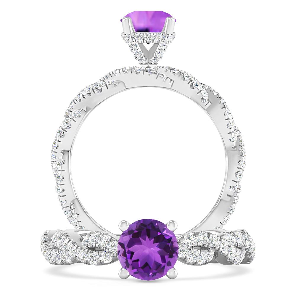 White Gold - Amethyst