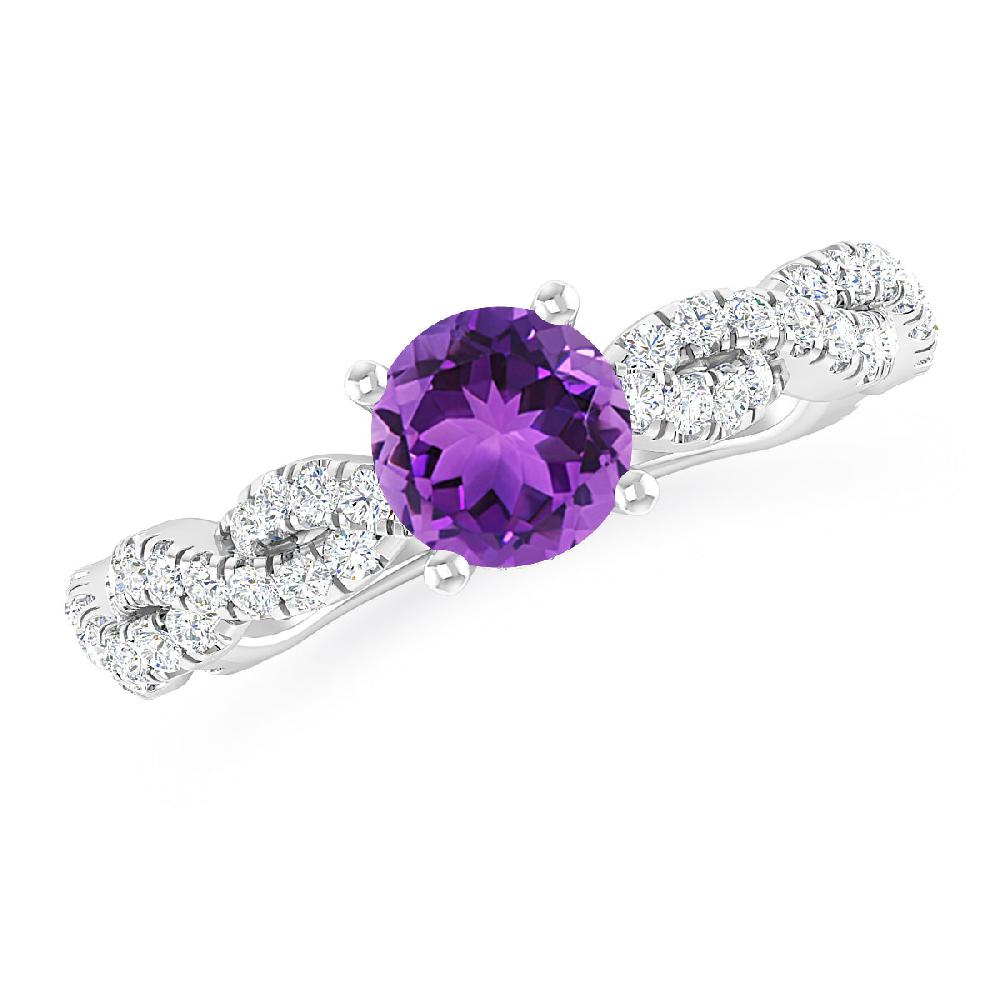 White Gold - Amethyst