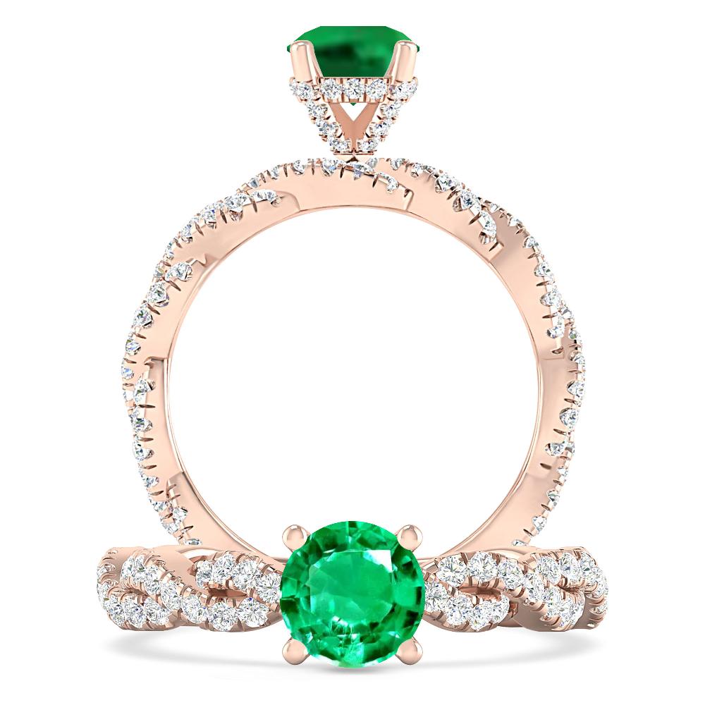 Rose Gold - Emerald
