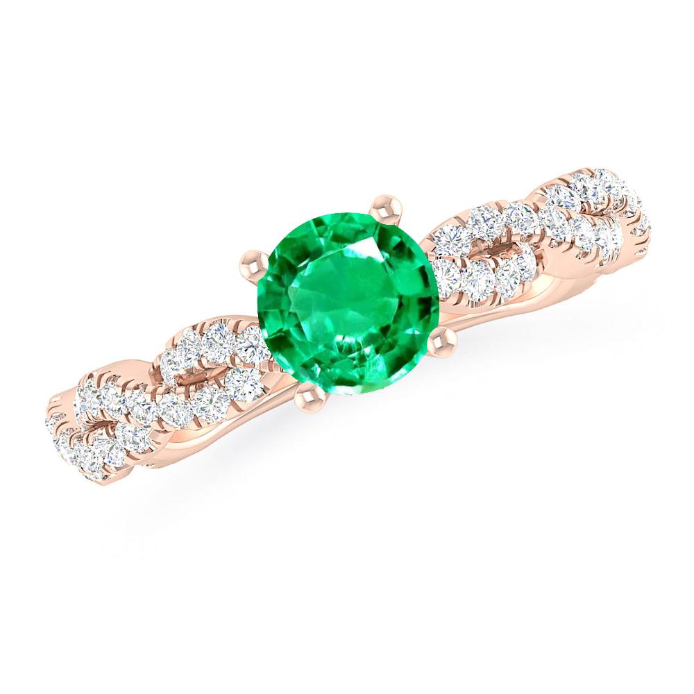 Rose Gold - Emerald