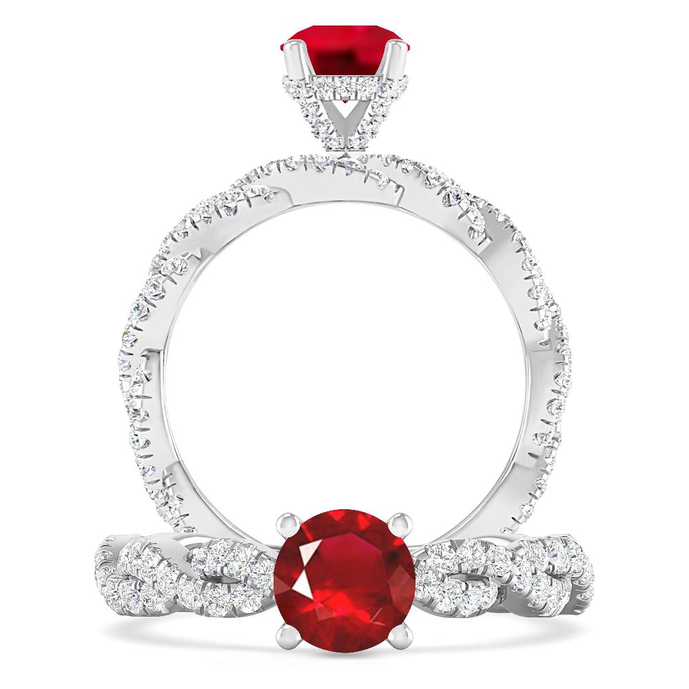 White Gold - Ruby