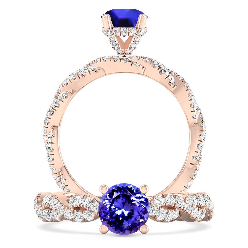 Rose Gold - Tanzanite