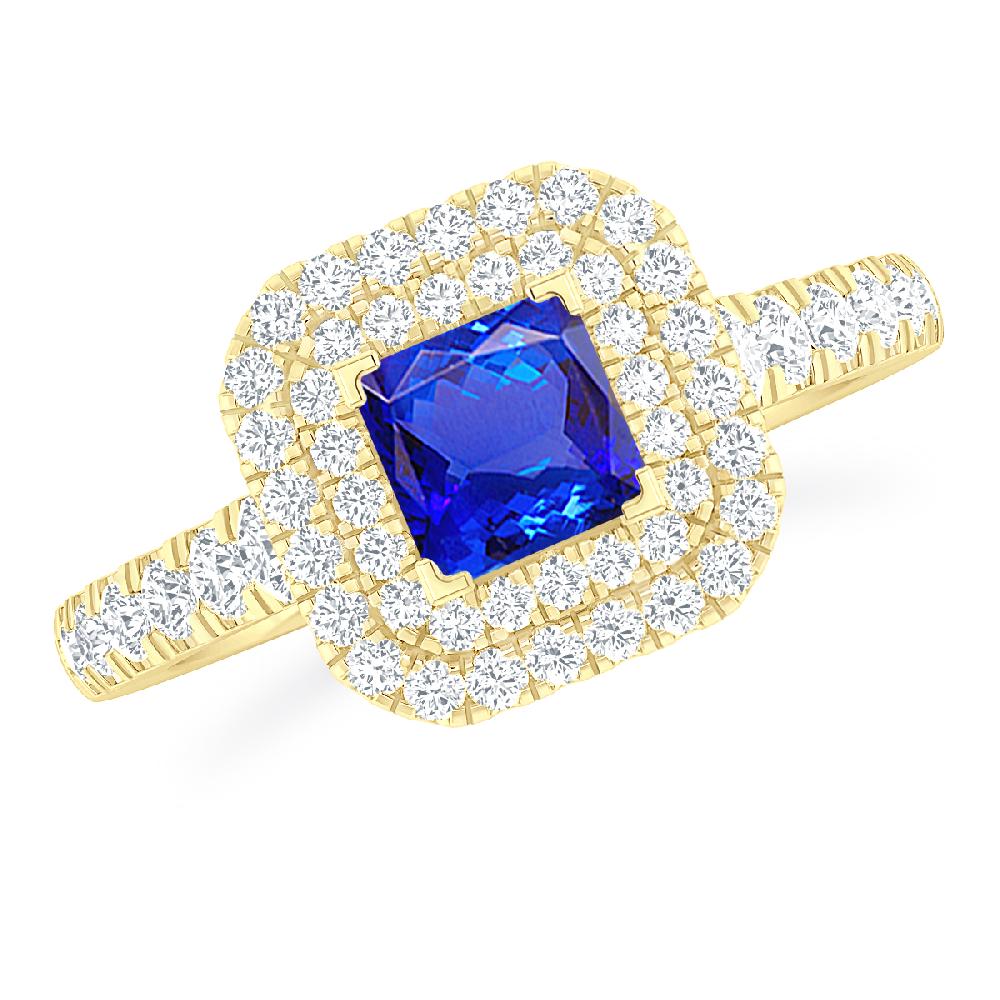 Yellow Gold - Tanzanite