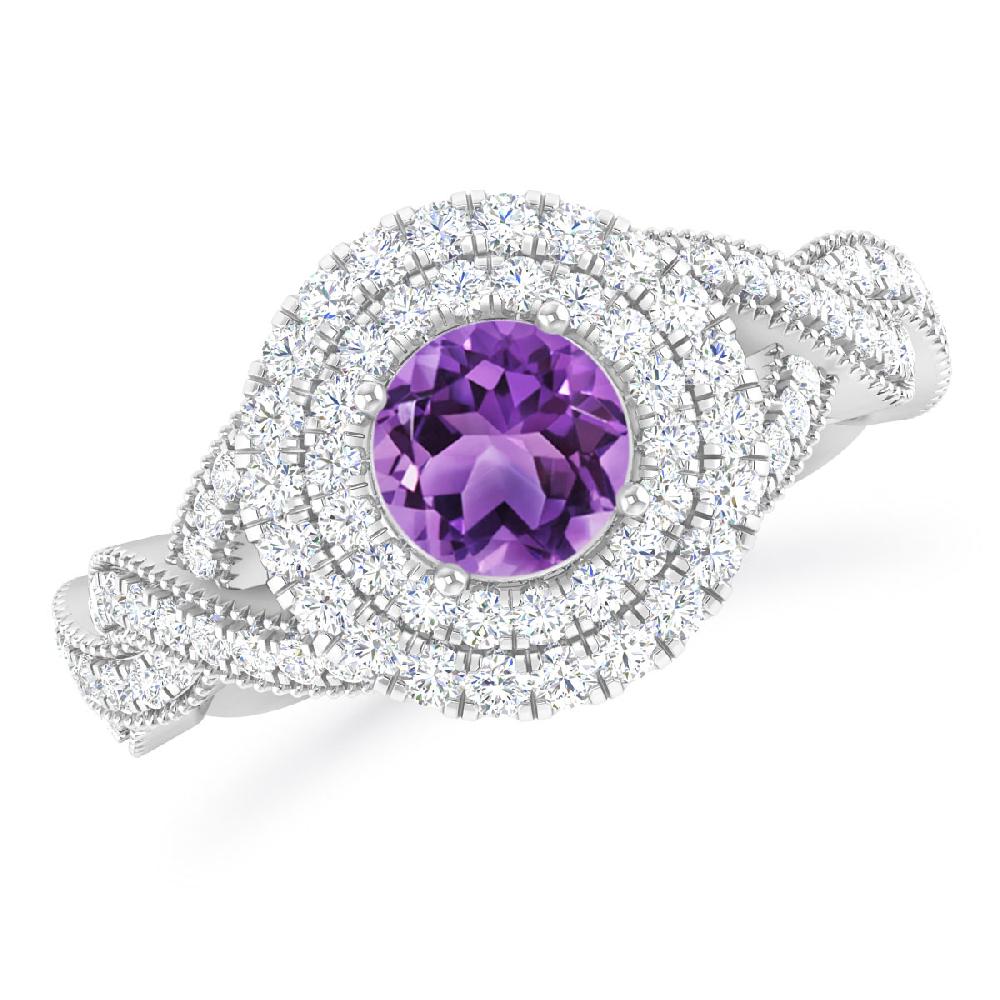 White Gold - Amethyst