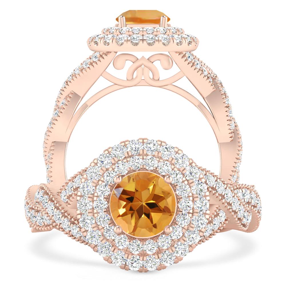 Rose Gold - Citrine