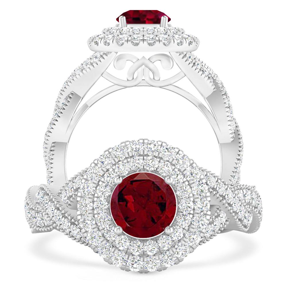 White Gold - Garnet