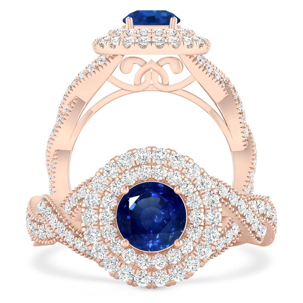 Rose Gold - Sapphire