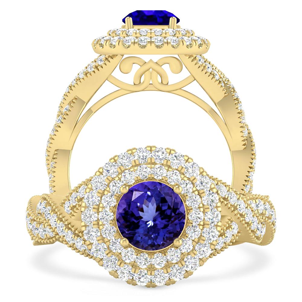 Yellow Gold - Tanzanite