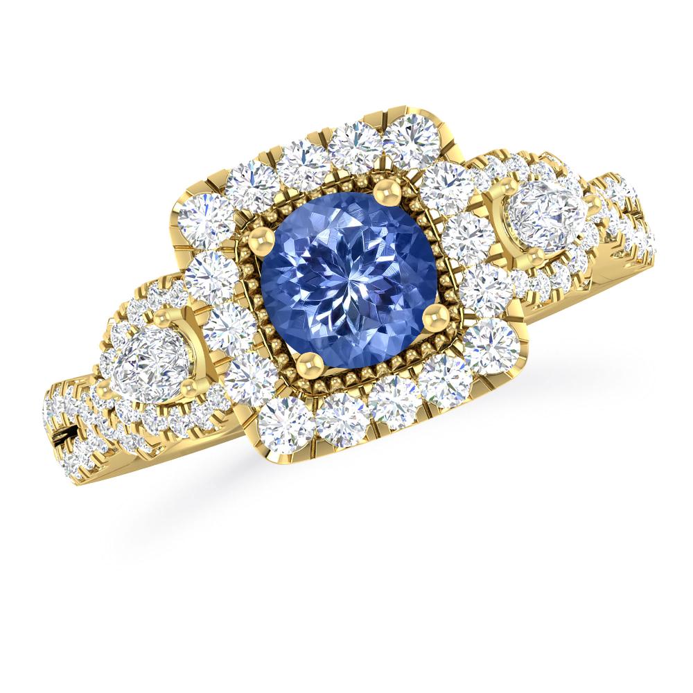 Yellow Gold - Tanzanite