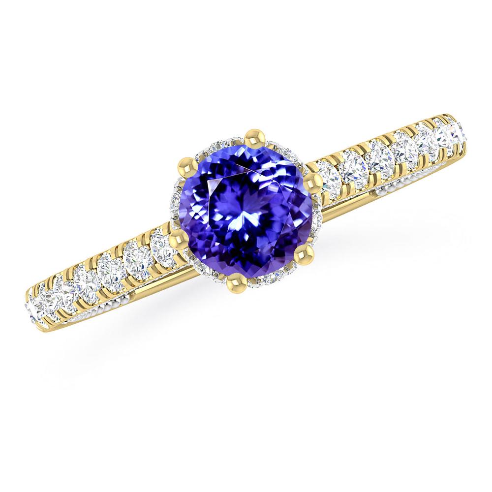 Yellow Gold - Tanzanite