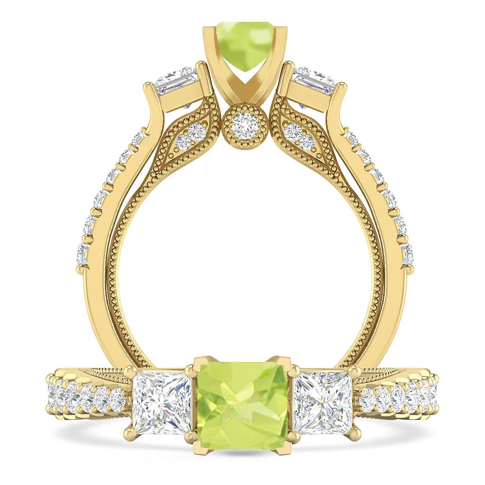 Yellow Gold - Peridot
