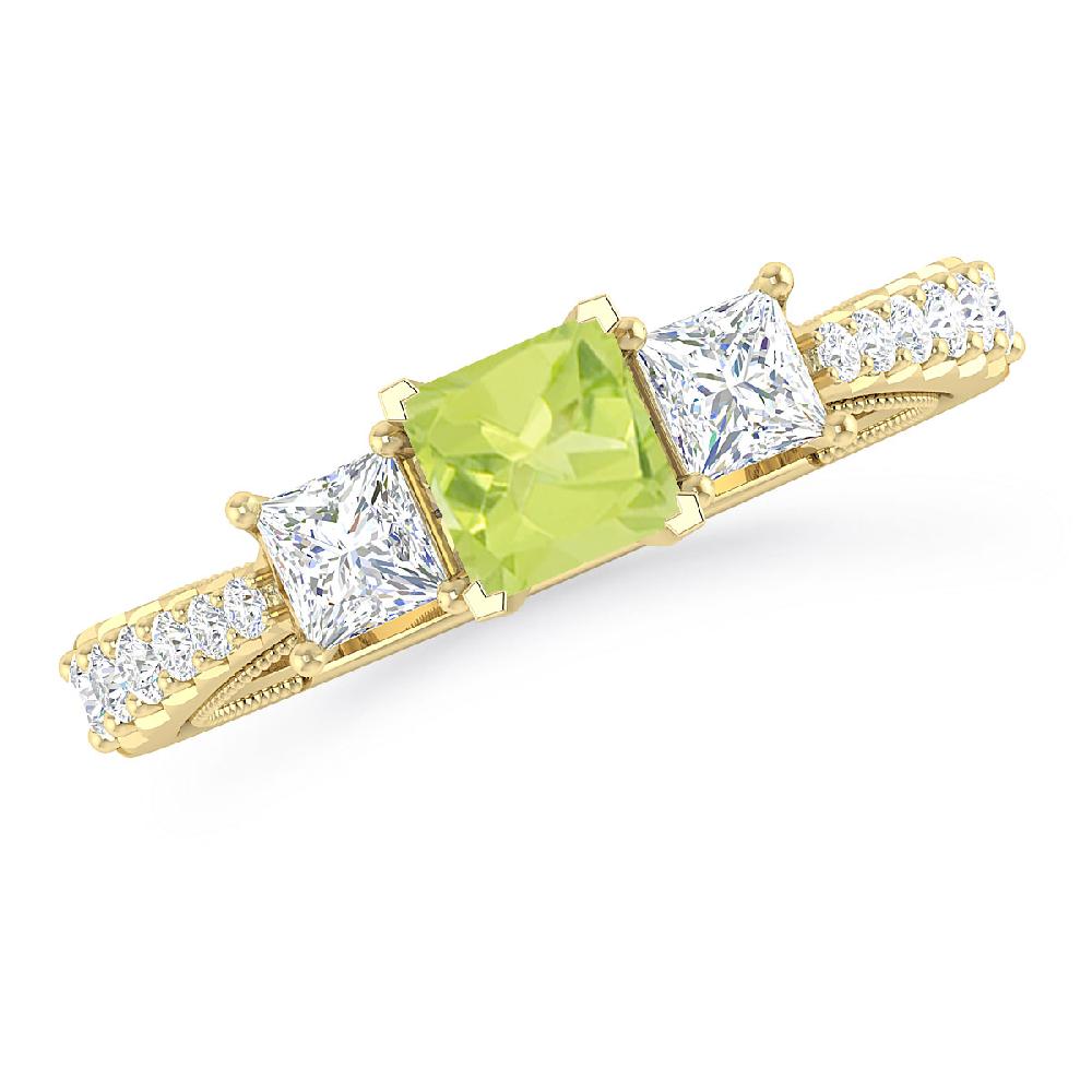 Yellow Gold - Peridot