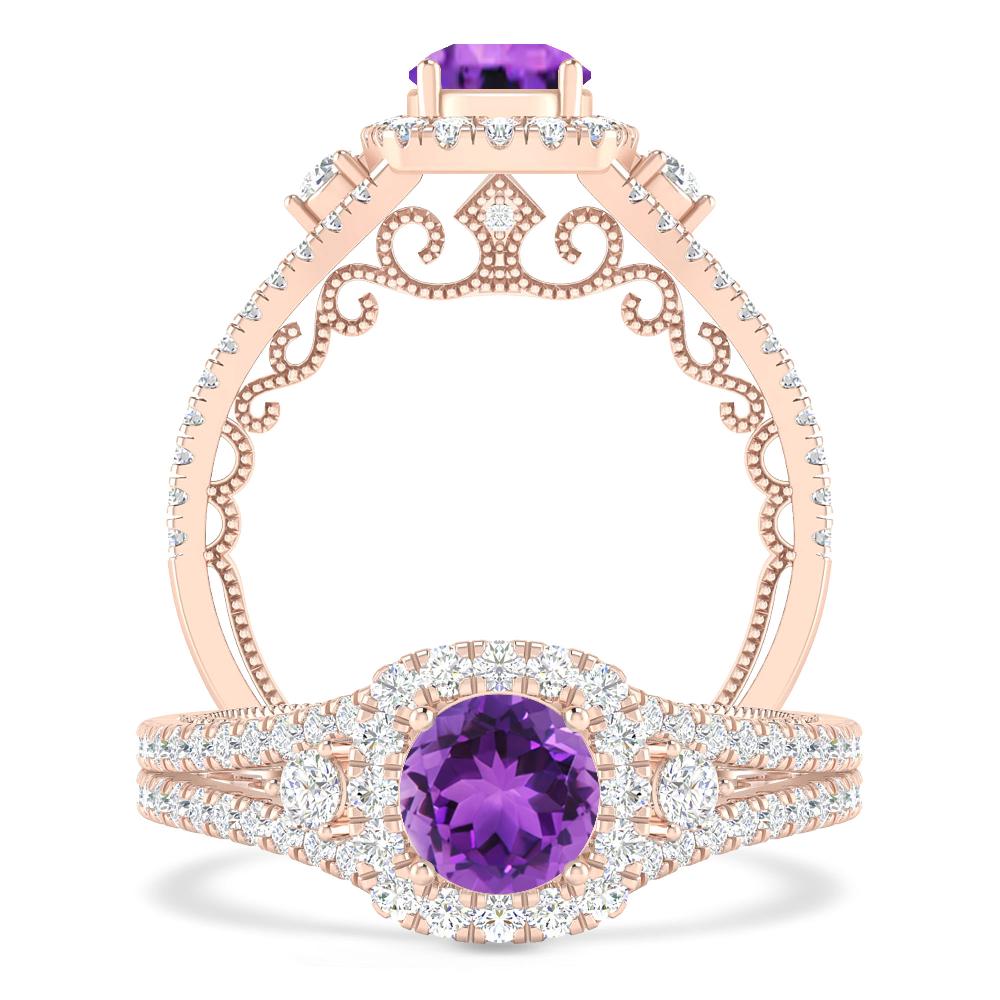 Rose Gold - Amethyst