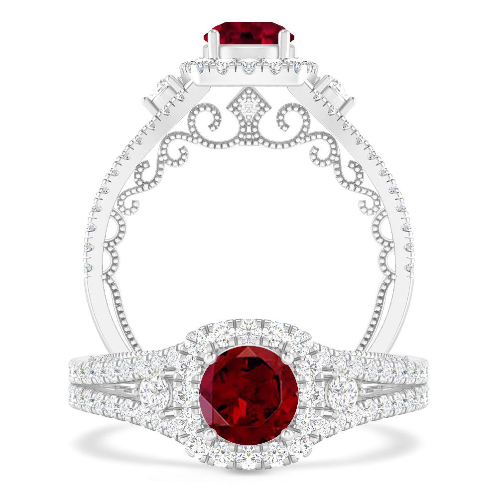 White Gold - Garnet