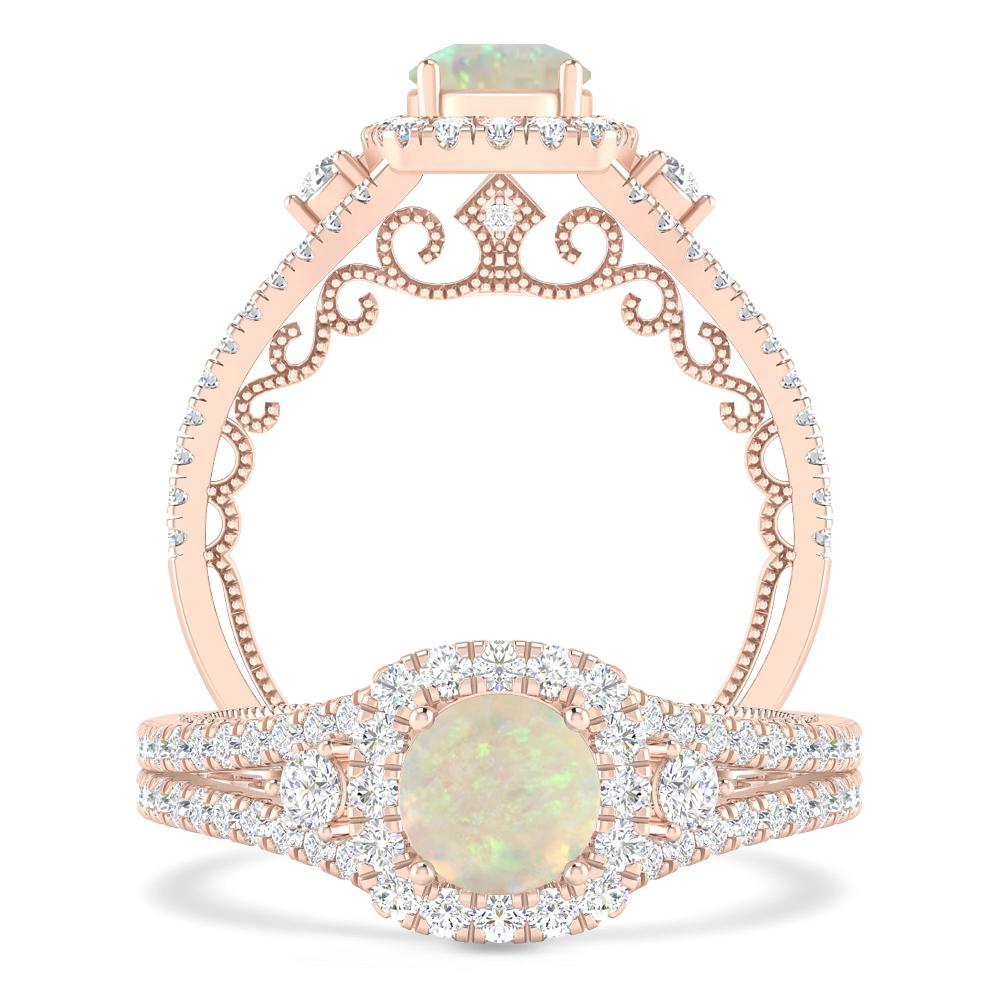 Rose Gold - Opal