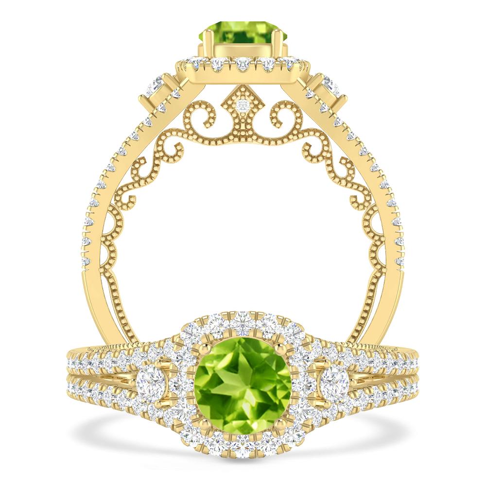 Yellow Gold - Peridot