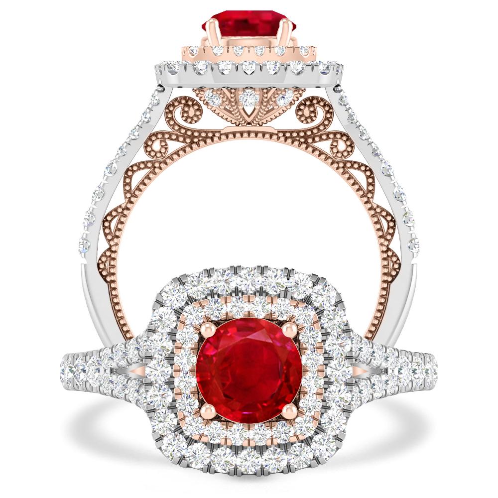 White Gold - Ruby