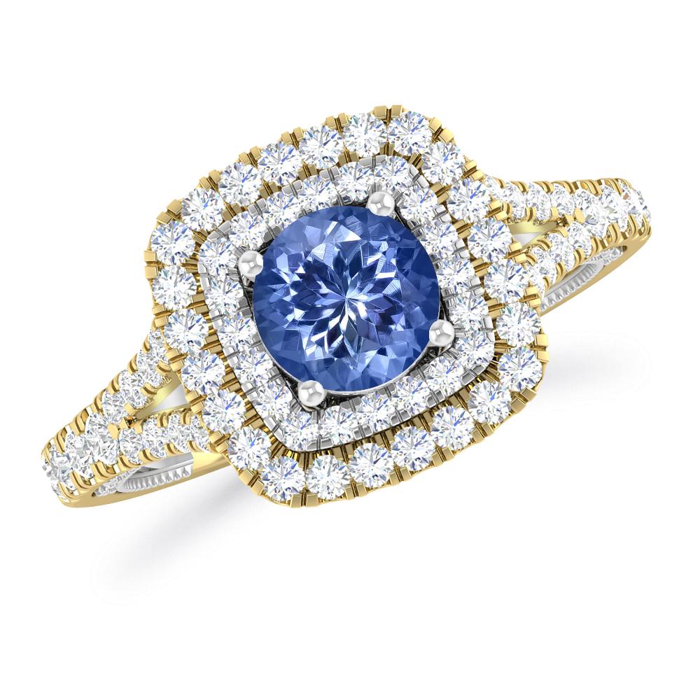Yellow Gold - Tanzanite