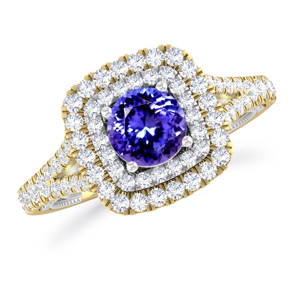 Yellow Gold - Tanzanite