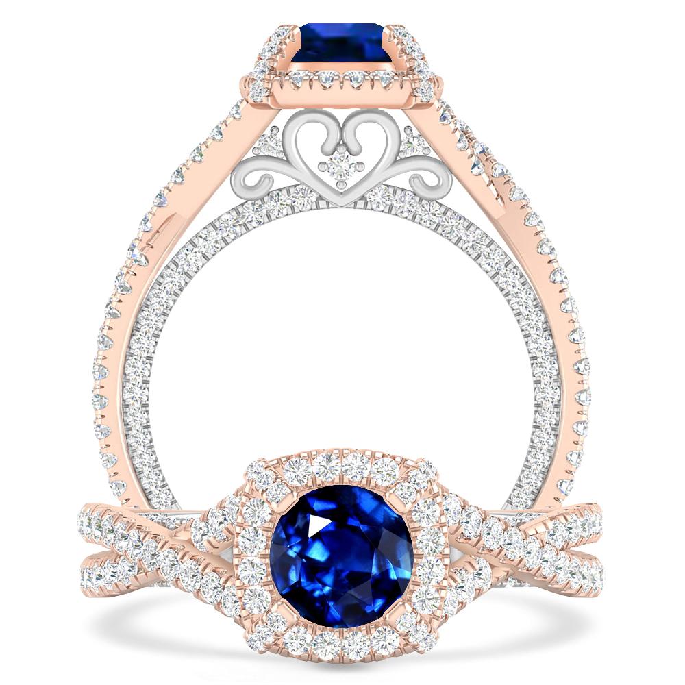 Rose Gold - Sapphire