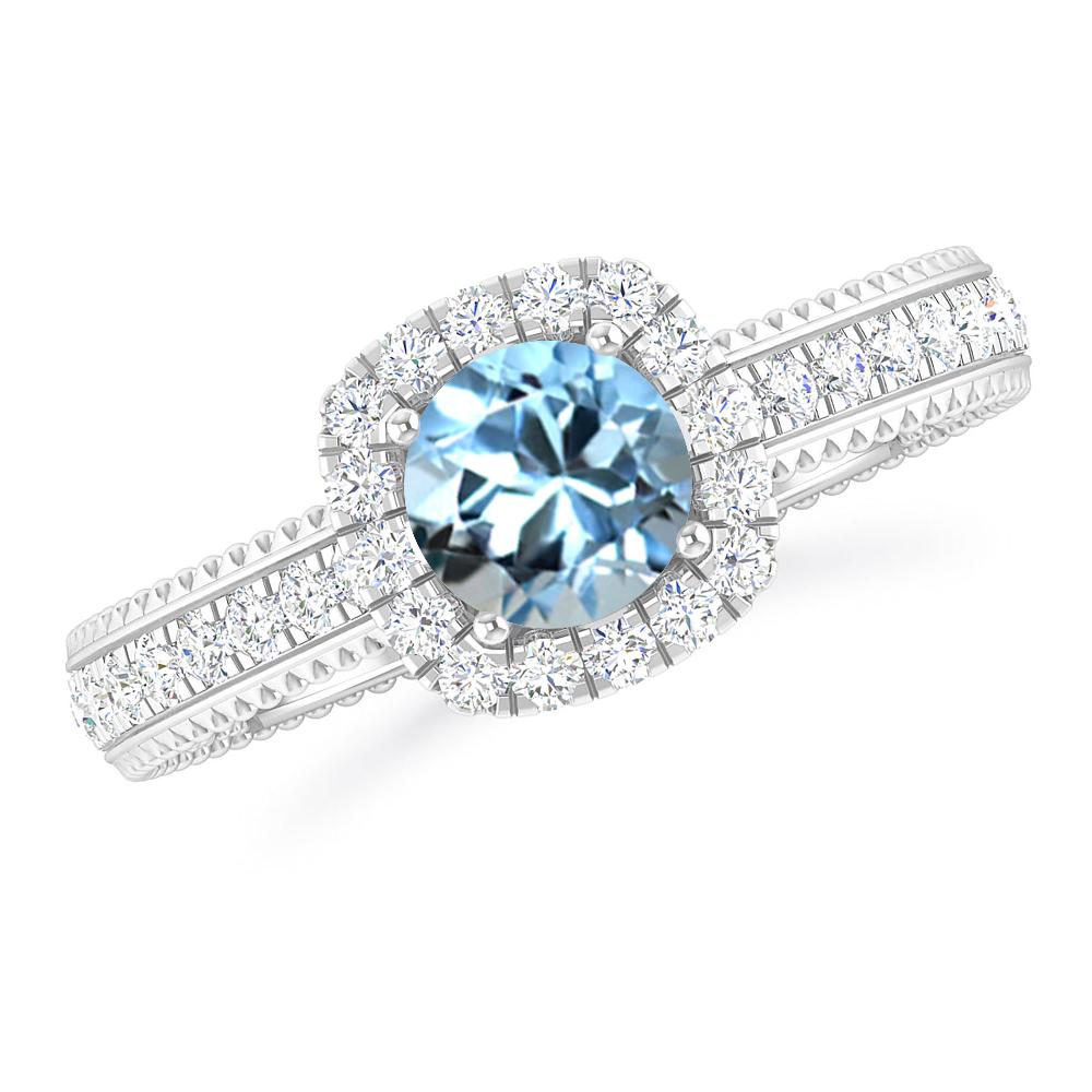 White Gold - Aquamarine