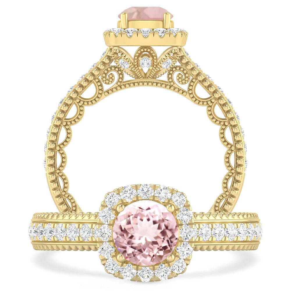 Yellow Gold - Morganite