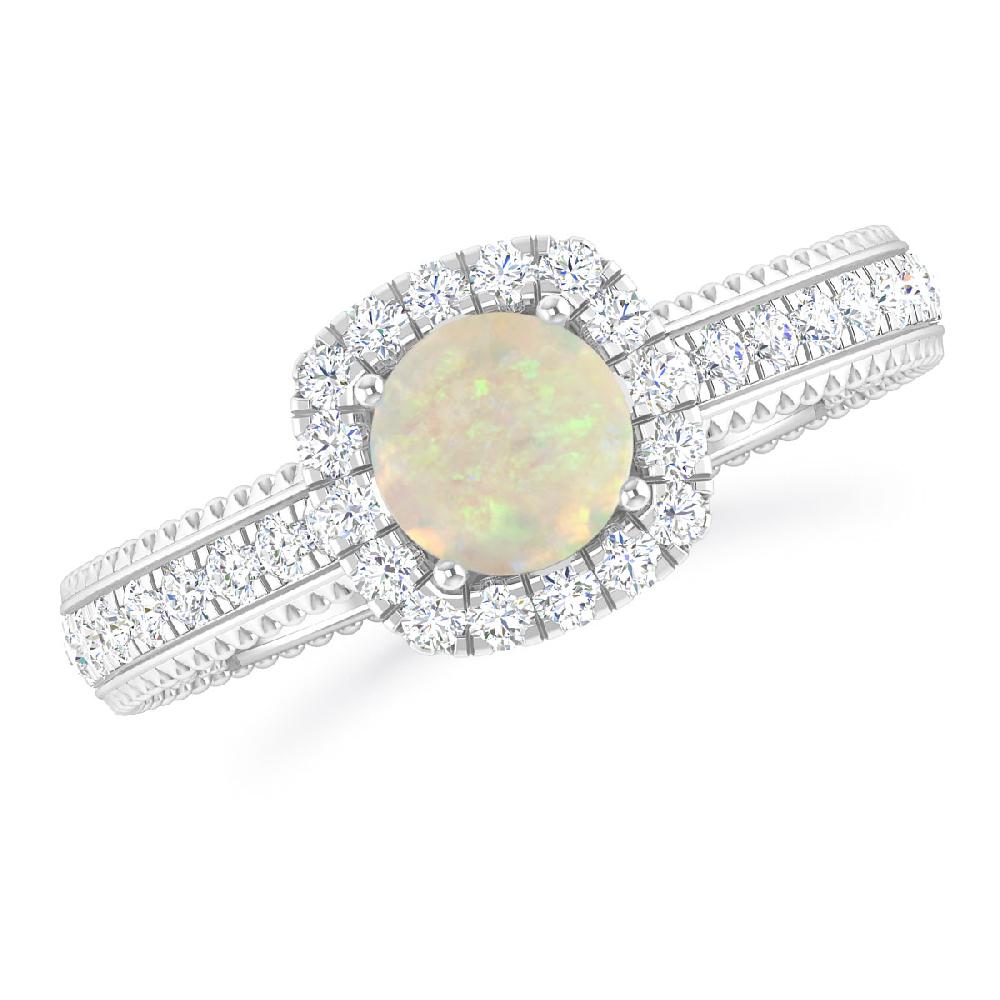 White Gold - Opal