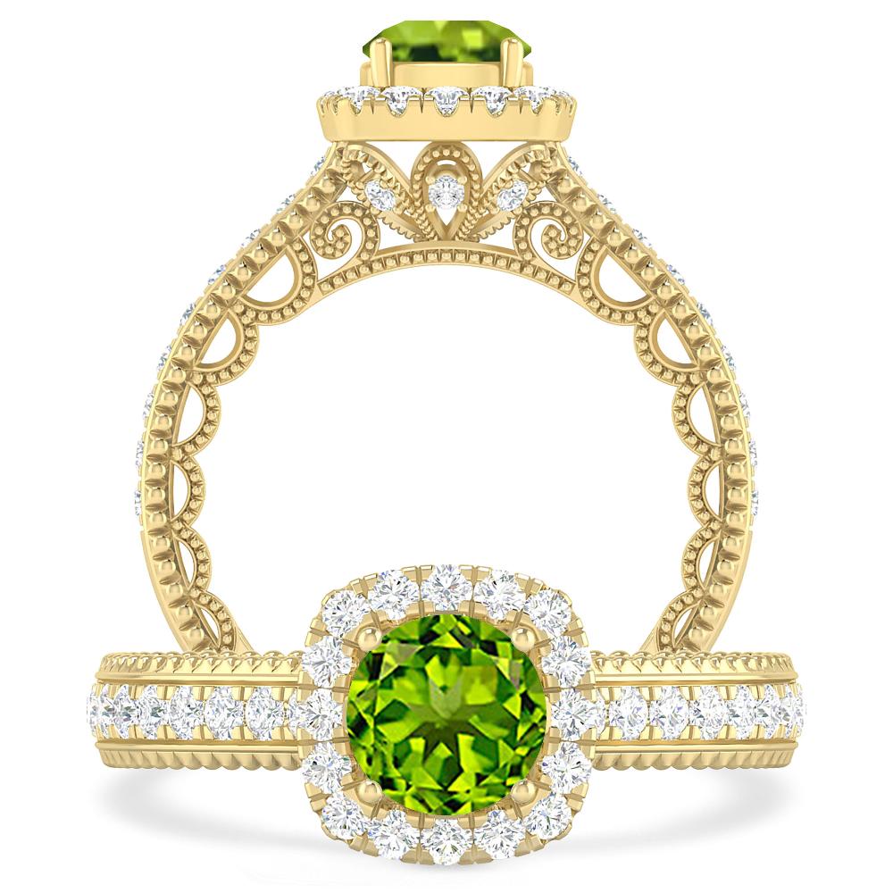 Yellow Gold - Peridot